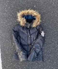 00s Y2K archive 光沢 シルバーファー ダウンジャケット M 平成