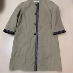 MARNI レザーステッチ7分袖ロングコート 36のサムネイル