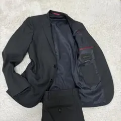 美品　m.f.editorial ビジネススーツ セットアップ 幾何学模様A4