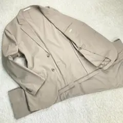 ユニクロ 感動ジャケット 感動パンツ セットアップ ベージュ XL ウエスト91