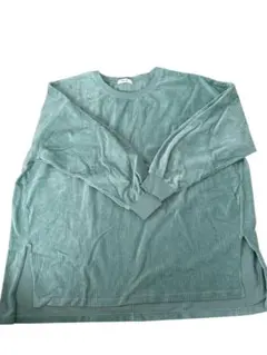 niko and... ストライプ柄長袖Tシャツ ミントグリーン