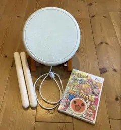 Wii 太鼓の達人 超ごうか版ソフト & 太鼓とバチ　セット