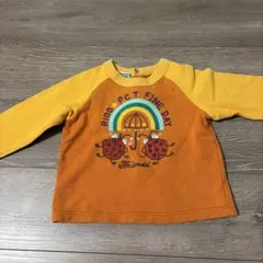 てんとう虫と虹デザイン トレーナー