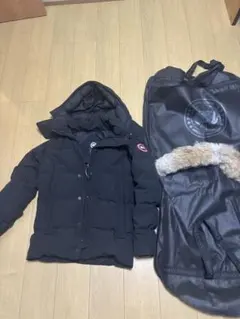 CANADA GOOSE ウィンダムパーカー ブラック XS 希少 ファー付