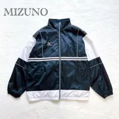 【ミズノ MIZUNO】ウィンドブレーカー L 収納式フード 刺繍ロゴ スポーツ