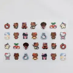 キティ　日焼けキティ　ネイルシール　ドット　ピクセル