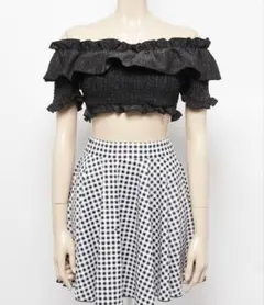 オフショルダー 水着 ブラック Mサイズ