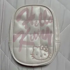 サンリオ　ハローキティ　キルト　キルティングポーチ　小物入れ　刺繍　当時物　レア