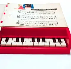 レア ビンテージ トイピアノ 楽譜つき おもちゃのピアノ 昭和レトロ