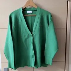 LACOSTE　グリーンカーディガン
