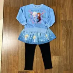 西松屋　ディズニーDisney アナと雪の女王　裏起毛トレーナー　スカッツ
