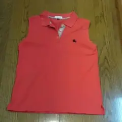 バーバリーノースリーブポロシャツレディースMサイズ
