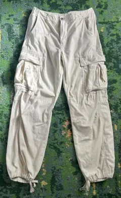 ZARA カーゴパンツ アイボリー ベージュ　裾絞り　サイズ　EUR36 S