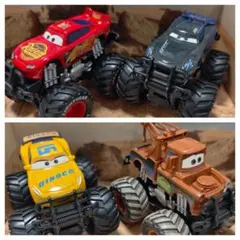 【新品】　カーズ　モンスタートラック　4点セット　カーズミニカー 新品】 カーズ モンスタートラック 4点セット カーズミニカー - メルカリ