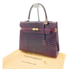 美品 MORABITO モラビト スカラ28 クロコダイル ハンドバッグ #23のサムネイル