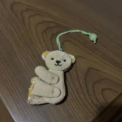 クマ　ストラップ　ちりめん素材