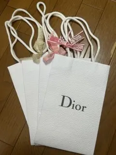 Dior ホワイト紙袋 4枚セット