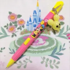 ディズニー　シャーペン　ミッキーバルーン　黄色　ピンク　【3】