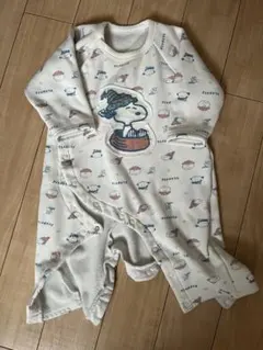 スヌーピー フリースロンパース