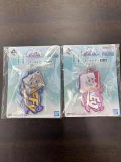 ワンピース一番くじ　思い描く未来　ルフィ&ボニー　キーホルダーセット