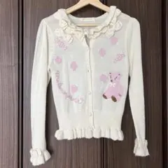 R*0様 難有　エミリーテンプルキュート　くま刺繍カーディガンのサムネイル