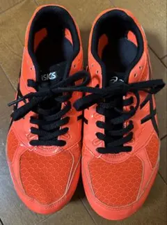 【陸上競技用】ASICS アシックス オレンジ スパイクシューズ 24cm