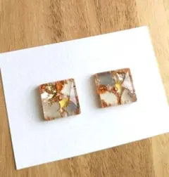 no.200 ハンドメイド レジン ピアス イヤリング