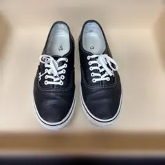 VANS レザー スニーカー ブラック US10
