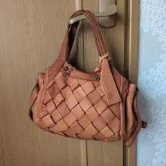 Dakota レザー メッシュ トートバッグ ブラウンのサムネイル