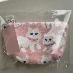 フェイラー　モフモフネコチャン　舟型ポーチ S 新品未使用