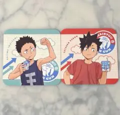 LAWSONハイキュー!! 岩泉一 黒尾鉄朗 コースター 2点セット