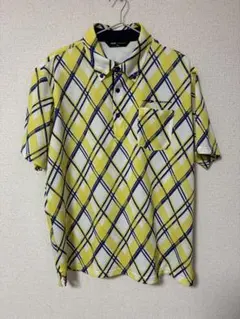 チェック柄ポロシャツ ゴルフシャツ