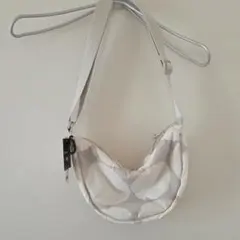 ユニクロ×マリメッコ ラウンドミニショルダーバッグ ライトグレー