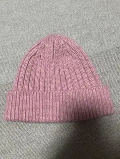 ユニクロ　ピンクビーニー