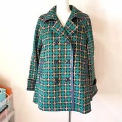 Sortie mieux グラン山貴 チェック柄 トレンチコート ライナーつき