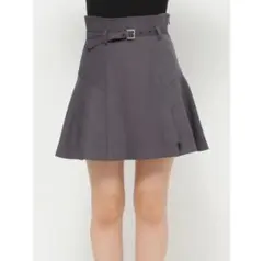 MERCURYDUO【小澤美里コラボ】ベルト付スリットミニスカパ　ベルト付