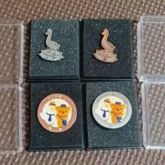 ぽすくま アフラック ピンバッジ　4個セット