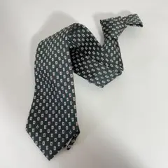 GUCCI ダークグリーン 幾何学模様 ネクタイ