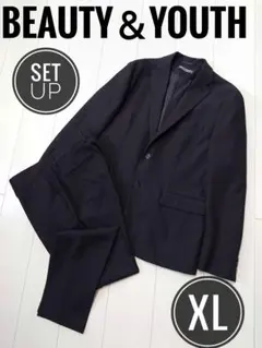 ★【早い者勝ち】BEAUTY & YOUTH ブラックセットアップ XL