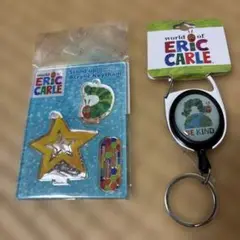 新品　はらぺこあおむし　アクリルキーチェーン　　＆　メタリールアース　2点セット