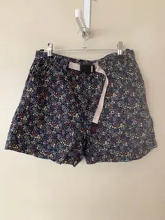 GRAMICCI グラミチ 花柄ショートパンツ 調整可能ウエストベルト M