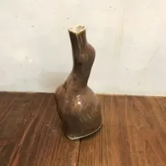 美品　陶器　焼物　花器　花瓶　鳥の形が趣きある　フラワーベース