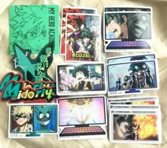 僕のヒーローアカデミア 一番くじ　緑谷出久　ステッカー16枚セット