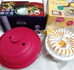 電子レンジ調理器　2点　ジャポネ・ライススチーマー　チン！してチップスのサムネイル