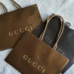 GUCCIショップ袋3枚セット