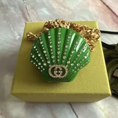 GUCCI★貝殻ポーチ★グリーン★アクセサリーのサムネイル