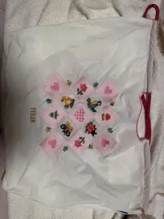 【新品未使用】FEILER 刺繍エコバッグ ホワイト ピンク 新品未使用】FEILER 刺繍エコバッグ ホワイト ピンク - メルカリ