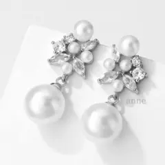 訳あり ブライダル 結婚式 パール 前撮り 和装 ピアス シルバー 入学式 ④