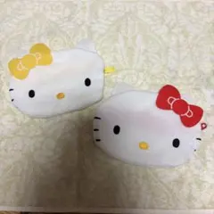 なかよしふわふわフェイスポーチ ハローキティ　ミミィ