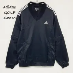 【極希少】adidas GOLF 2way ナイロン プルオーバー ピステ M